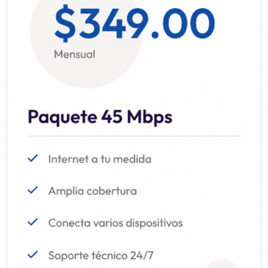 Paquete de antena 45Mbps