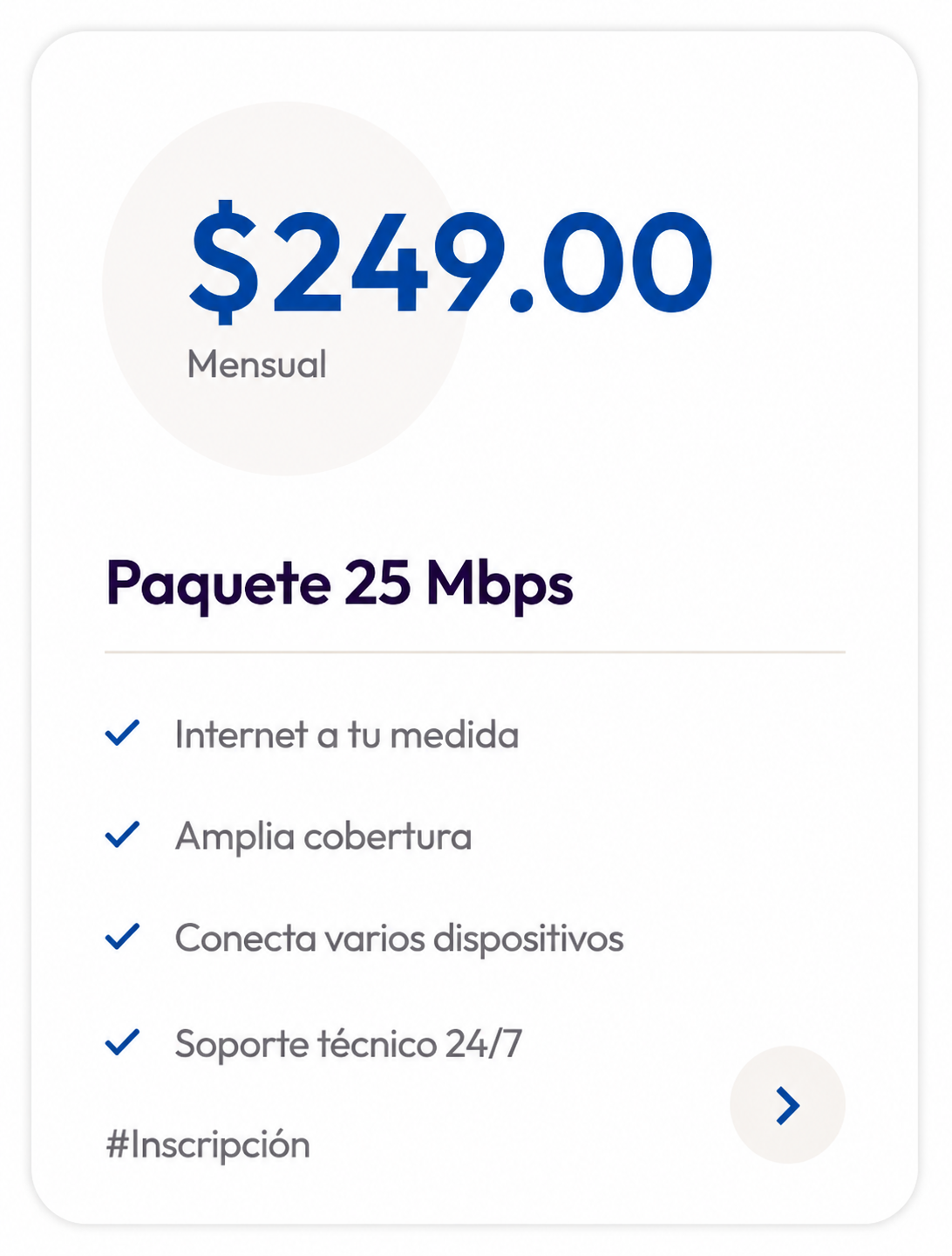 Paquete de antena 25 Mbps