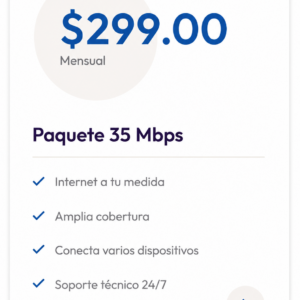 Paquete de antena 35 Mbps